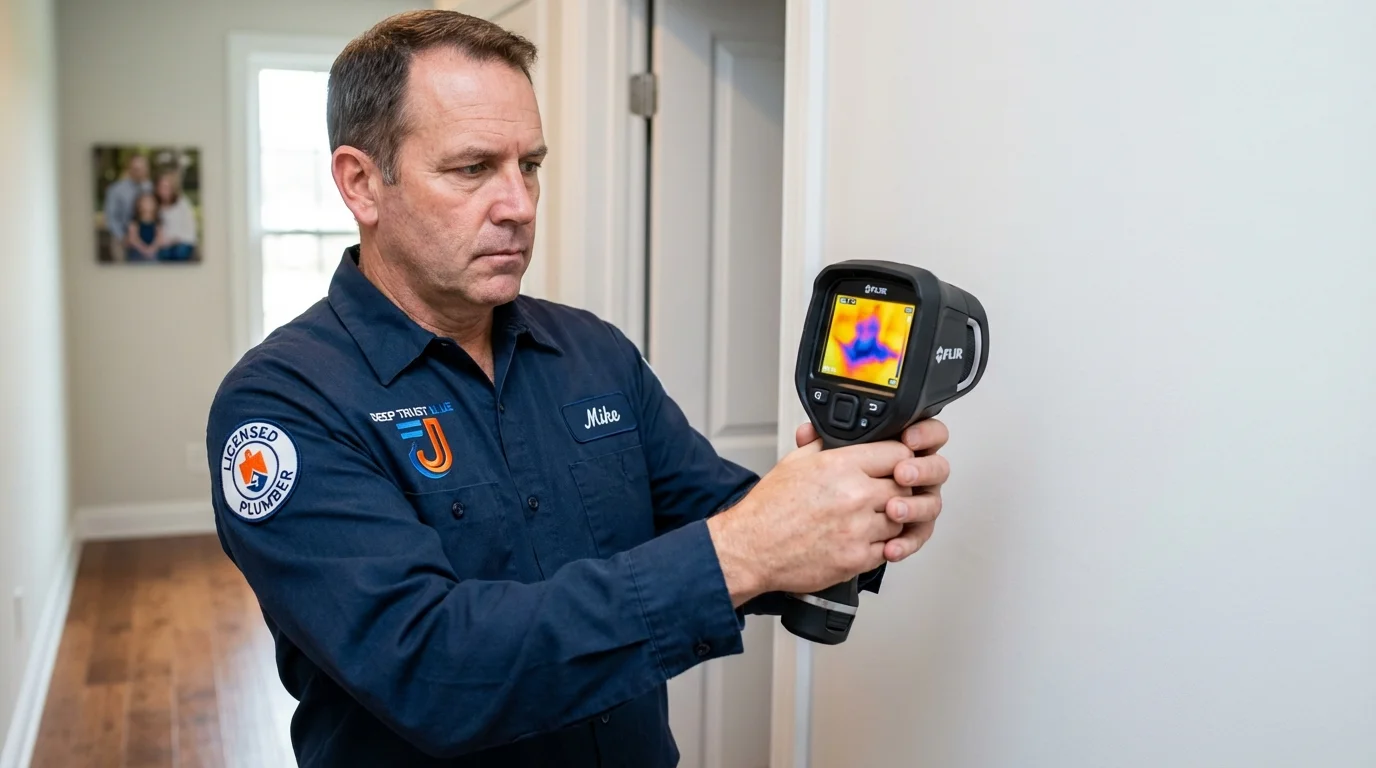 Thermal imaging leak detection by Johns Plumbing LLC in Onawa
